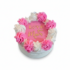 Love You Mum cake and cupcake set with pure white background